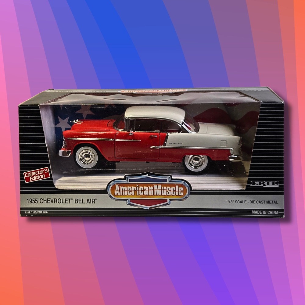 ERTL American Muscle Die-Cast 1955 Chevrolet Bel Air 1:18 Scale Brand New - Picture 3 of 17